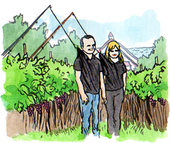 Eileen and Walter Brys of Brys Estate Vineyard and Winery
