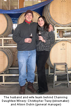 Christopher Tracy and Alison Dubin of Channing Daughters Winery