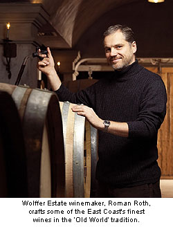 Wolffer Estate winemaker, Roman Roth