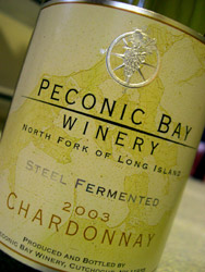 Peconic Bay Winery’s Steel Fermented Cahrdoonay