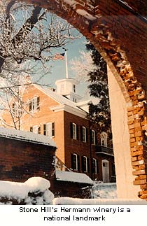 The Stone Hill Winery in Hermann is on the National Register of Historic Places