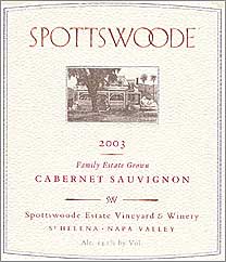Spottswoode Winery Cabernets reveal their terroir.