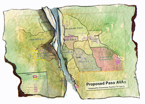 The subdivision of the huge Paso Robles AVA