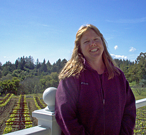 Prudy Fox is the Goddess of the vineyard.