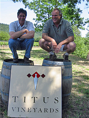 Titus Vineyards first attempt at white wine