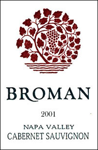 Broman Cellars 2001 Cabernet Sauvignon (Napa Valley)