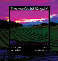 Carmody McKnight Estate Wines 2002 Merlot, Estate (Paso Robles)