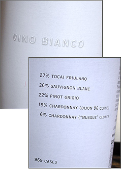 Channing Daughters Winery 2006 Vino Bianco  (Long Island)