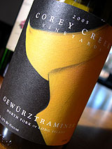 Corey Creek Vineyards 2005 Gewurztraminer (North Fork of Long Island)