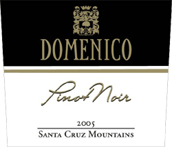 Wine:Domenico Wines 2005 Pinot Noir (Santa Cruz Mountains)