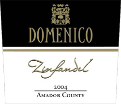 Wine:Domenico Wines 2004 Zinfandel (Amador County)