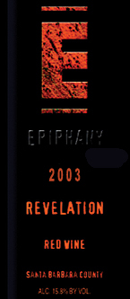 Epiphany Cellars 2003 Revelation  (Santa Barbara County)