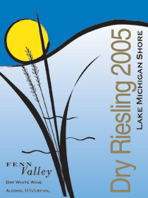 Wine:Fenn Valley Vineyards 2005 Dry Riesling (Lake Michigan Shore)