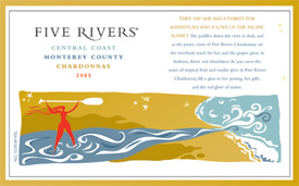 Wine:Five Rivers Winery 2005 Chardonnay (Monterey County)