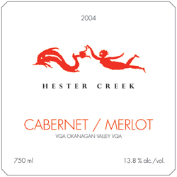 Wine:Hester Creek Estate Winery 2004 Cabernet/Merlot (Okanagan Valley)