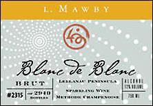 Wine: L. Mawby Vineyard Blanc de Blanc (Leelanau Peninsula)