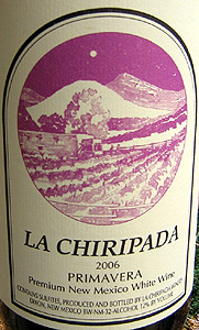 La Chiripada Winery 2005 Primavera (New Mexico)