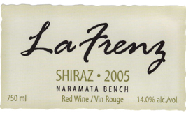La Frenz Winery 2005 Shiraz (Okanagan Valley)