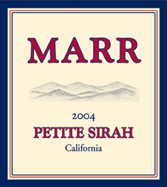 Marr Cellars 2004 Petite Sirah  (California)