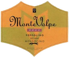 Monte Volpe 2002 Peppolino (Mendocino)