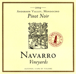 Wine:Navarro Vineyards 2004 Pinot Noir 