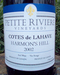 Wine:Petite Riviere Vineyards & Winery 2002 (Nova Scotia)