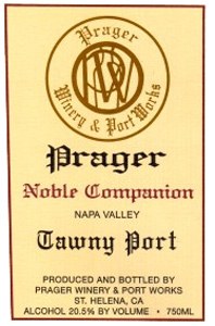 Wine:Prager Winery & Port Works NV Noble Companion Tawny, Priest Ranch (Napa Valley)