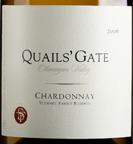 Quails' Gate Estate Winery 2006 Stewart Family Reserve Chardonnay (Okanagan Valley)