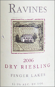 Wine:Ravines Wine Cellars 2006 Dry Riesling (Finger Lakes)