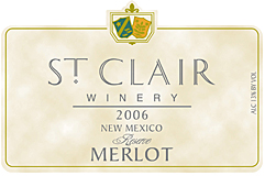 St. Clair Vineyards 2006 Merlot Reserve (New Mexico)
