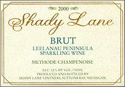 Wine:Shady Lane Cellars 2000 Brut (Leelanau Peninsula)