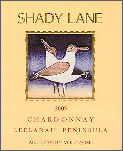 Wine:Shady Lane Cellars 2005 Chardonnay (Leelanau Peninsula)