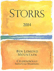 Storrs Winery 2004 Chardonnay  (Ben Lomond Mountain)