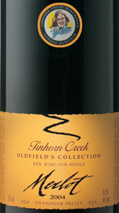 Tinhorn Creek Vineyards 2004 Oldfield's Collection Merlot (Okanagan Valley)
