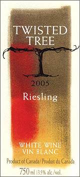 Wine:Twisted Tree Vineyards and Winery 2005 Riesling (Okanagan Valley)