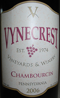 Vynecrest Winery 2006 Chambourcin (Pennsylvania)