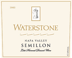 Waterstone Winery 2002 Late Harvest Semillon  (Napa Valley)