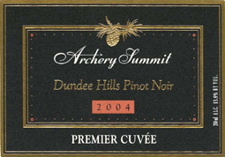 Wine:Archery Summit 2004 Pinot Noir Premier Cuvee (Dundee Hills)