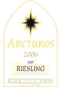 Black Star Farms 2006 Arcturos Dry Riesling  (Leelanau Peninsula)