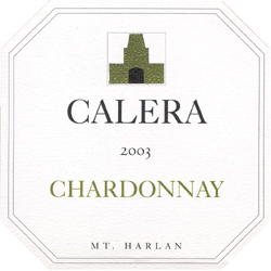 Wine:Calera Wine Company 2003 Chardonnay (Mount Harlan)