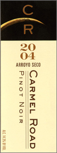 Wine:Carmel Road Winery 2004 Pinot Noir  (Arroyo Seco)