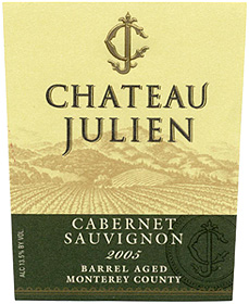 Chateau Julien Wine Estate 2005 Barrel Aged Cabernet Sauvignon (Monterey County)