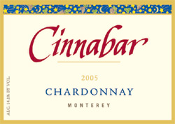 Wine:Cinnabar Vineyard and Winery 2005 Chardonnay (Monterey)