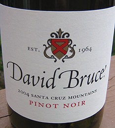 David Bruce Winery 2004 Pinot Noir  (Santa Cruz Mountains)