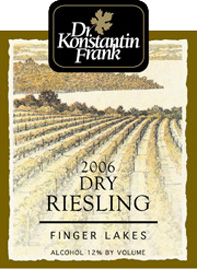 Wine:Dr. Frank's Vinifera Wine Cellars 2006 Dry Riesling (Finger Lakes)