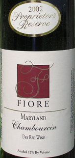 Fiore Winery 2004 Chambourcin Proprietor's Reserve (Maryland)