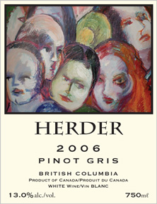 Wine:Herder Winery & Vineyards 2006 Pinot Gris (British Columbia)