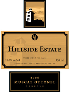 Hillside Estate Winery 2006 Muscat Ottonel (Okanagan Valley)