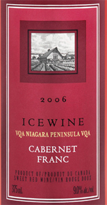 Inniskillin Wines 2006 Cabernet Franc Icewine (Niagara Peninsula)
