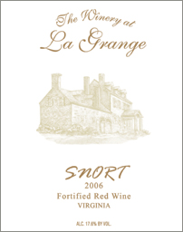 Wine:The Winery at La Grange 2005 Snort (Virginia)